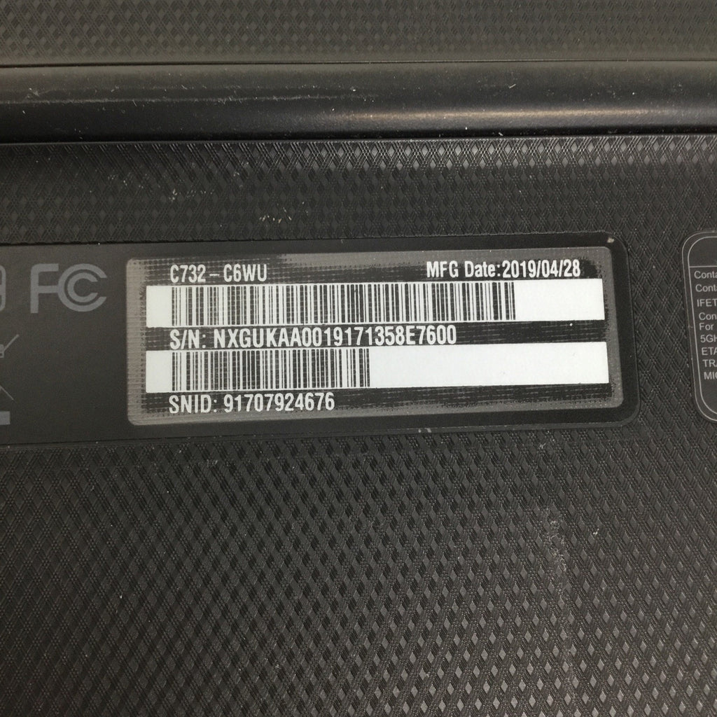 For Parts Acer Chromebook 11 C732-C6WU 11.6" Intel Celeron N3350 READ DESC