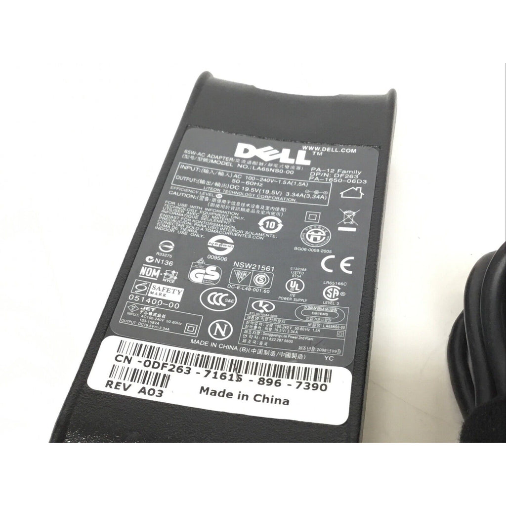 Genuine Dell Laptop AC Power Adapter Model LA65NS0-00