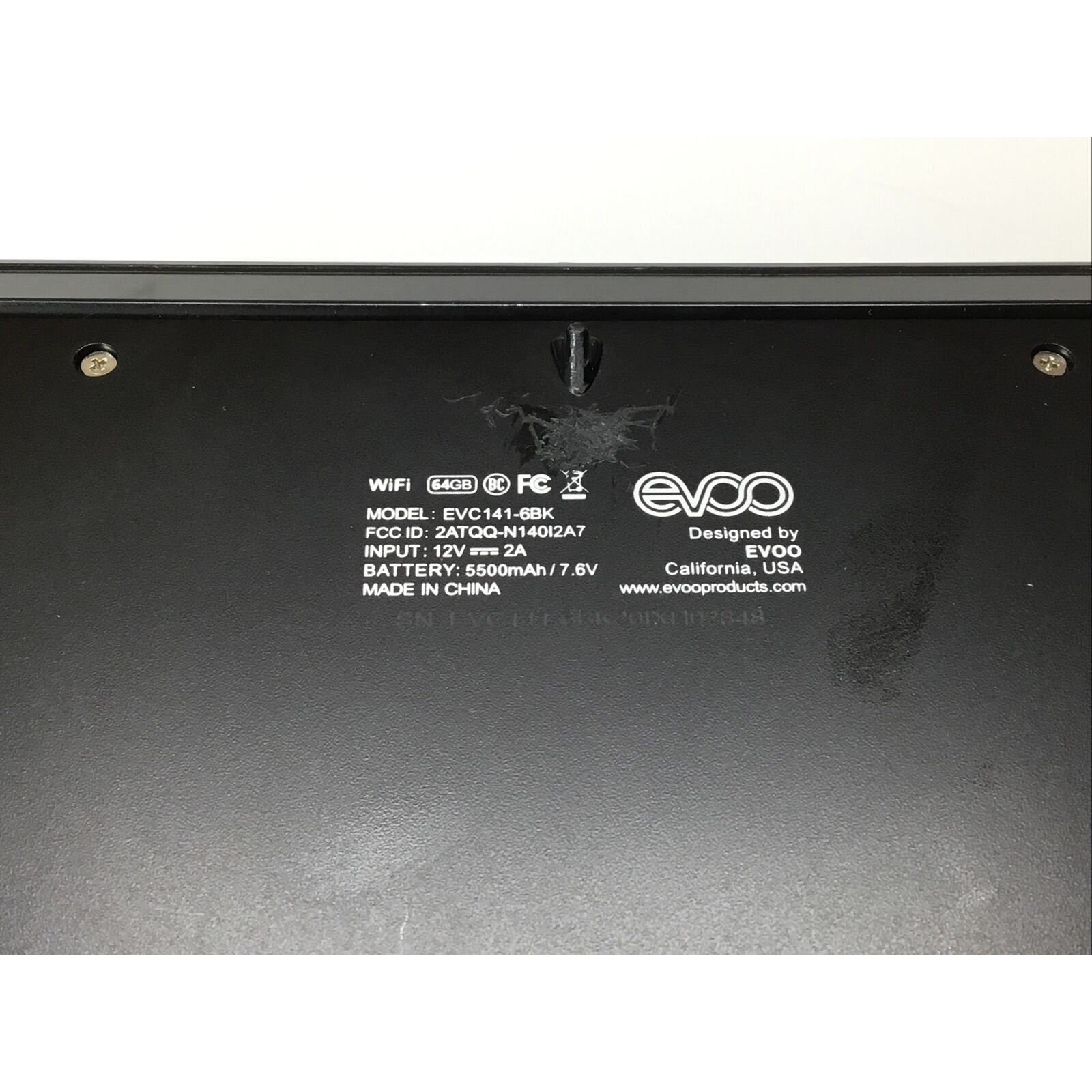 Evoo Ultra Thin 14.1" Laptop - Celeron N3350, 4GB RAM, 64GB SSD (EVC141-6BK)