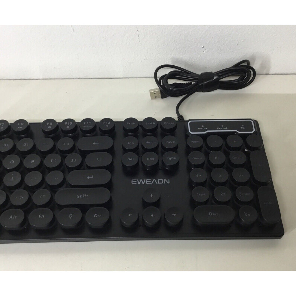 EWEADN GX330 Pro Black Light Up Keyboard Wired