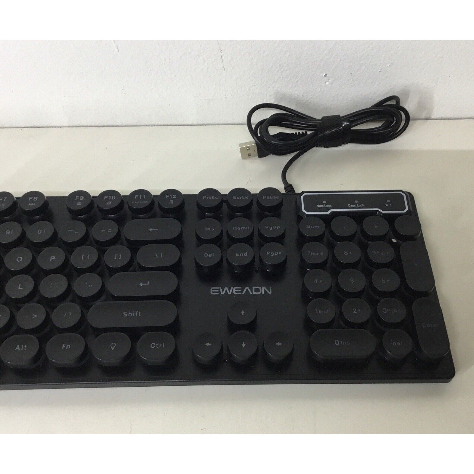 EWEADN GX330 Pro Black Light Up Keyboard Wired