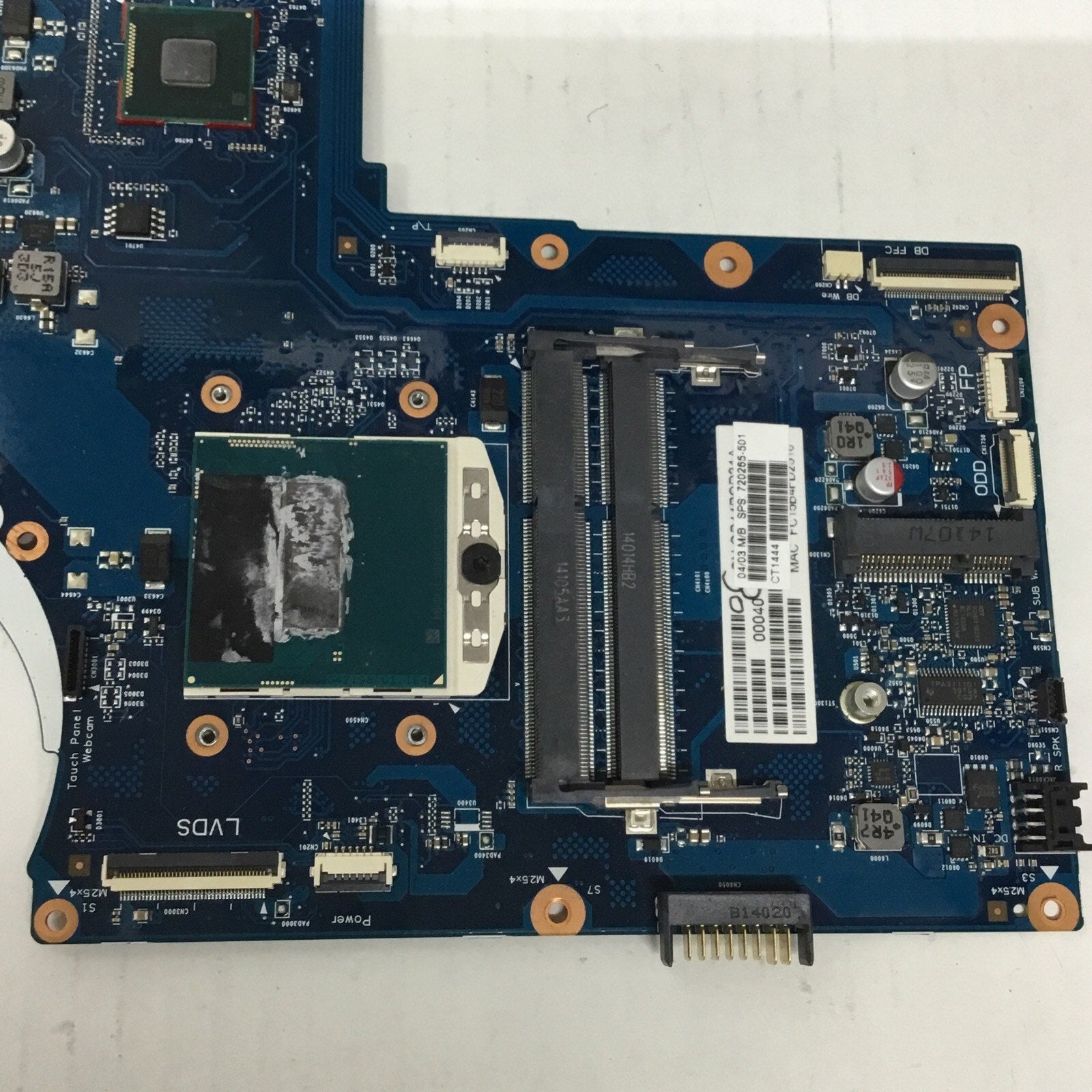 For Parts HP ENVY TOUCHSMART 17-J153CL INTEL MOTHERBOARD 6050A2549501 720265-501