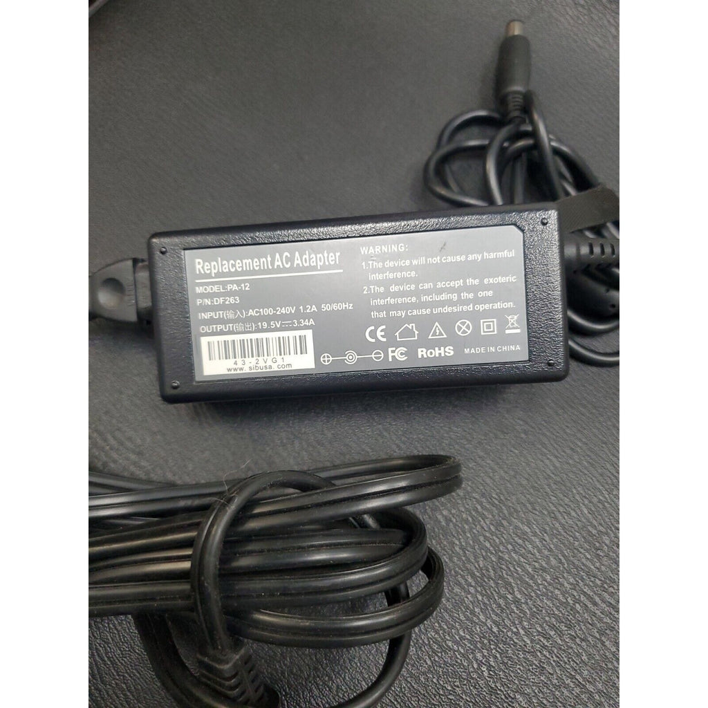 Replacement AC Adapter for Dell PA-12 Family P/N:DF263 Output: 19.5V-3.34A