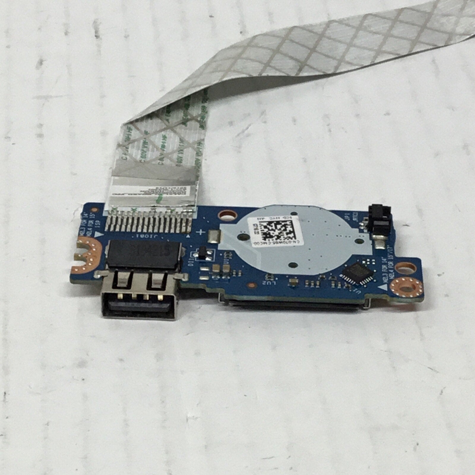 Dell Inspiron 3481 14" Genuine USB Card Reader Board w/Cable LS-G716P 39M5P