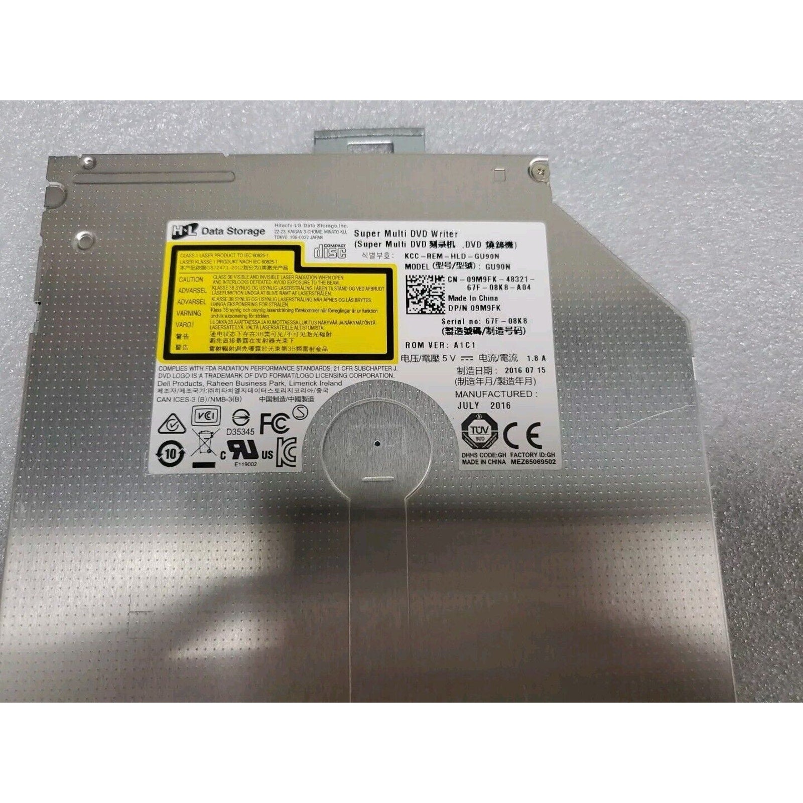 Dell Optiplex 3070 Desktop Genuine Super Multi DVD-RW Burner Drive GU90N 09M9FK