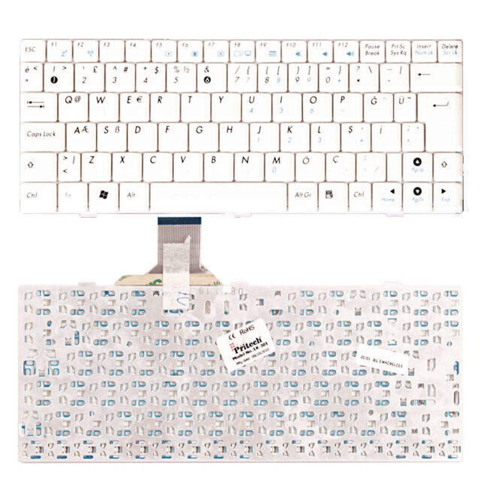 Laptop Keyboard for Asus eeePC 904, 1000, F9 Series (Turkish)
