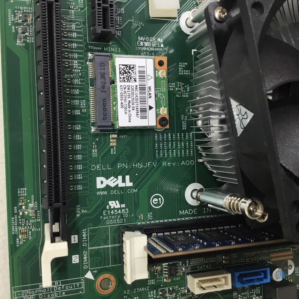Dell Inspiron 3647 Desktop Motherboard 02YRK5 2YRK5 HNJFV 4GB RAM 0WN7GG Fan