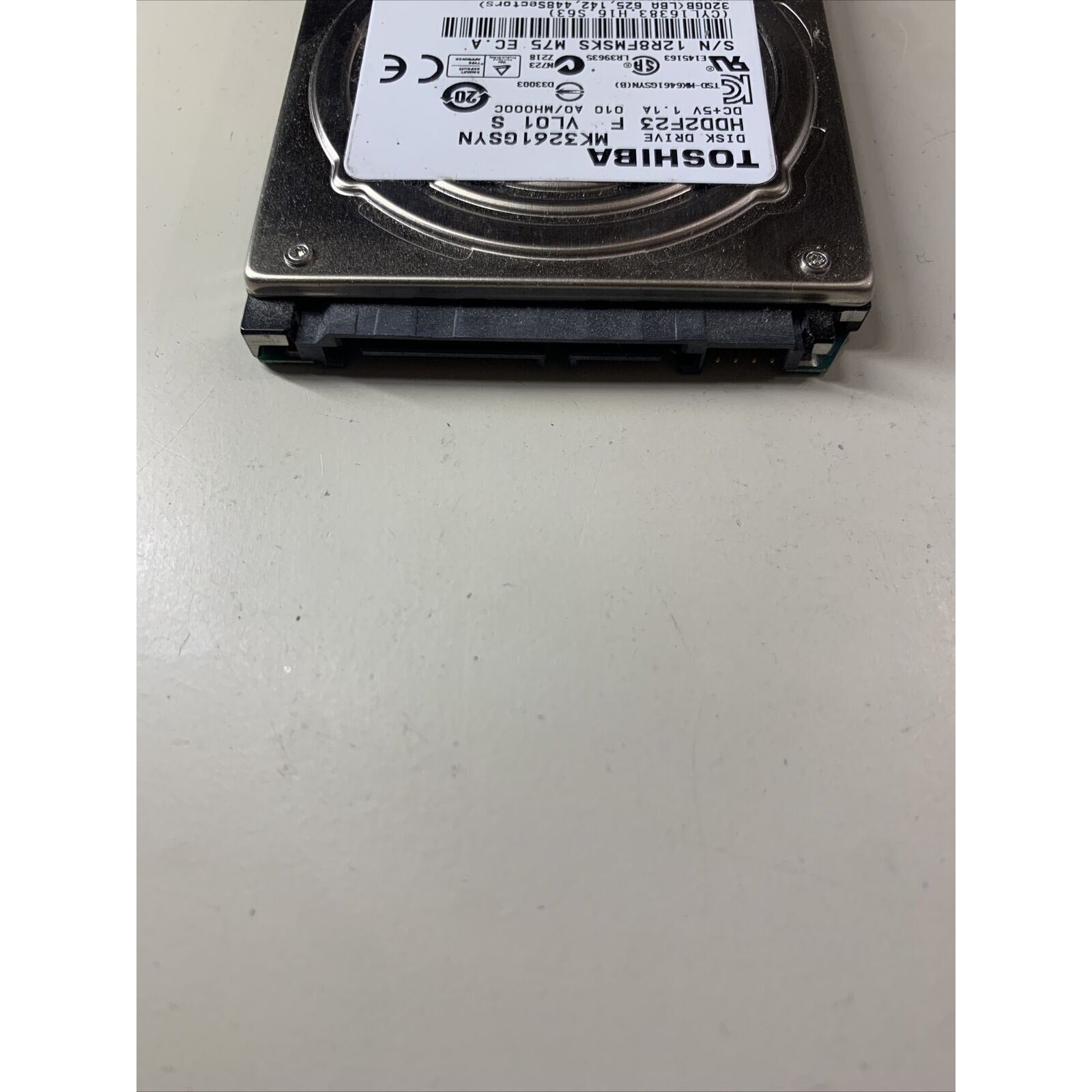 Toshiba MK3261GSYN 320GB 2.5" SATA HDD 7200RPM 3GB/s 16MB Cache 625238-001