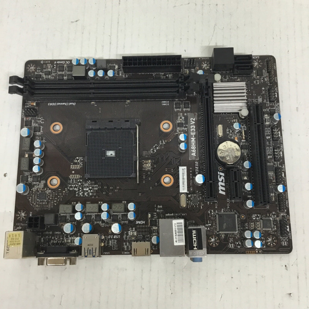 For Parts Only MSI A68HM-E33 V2 Motherboard