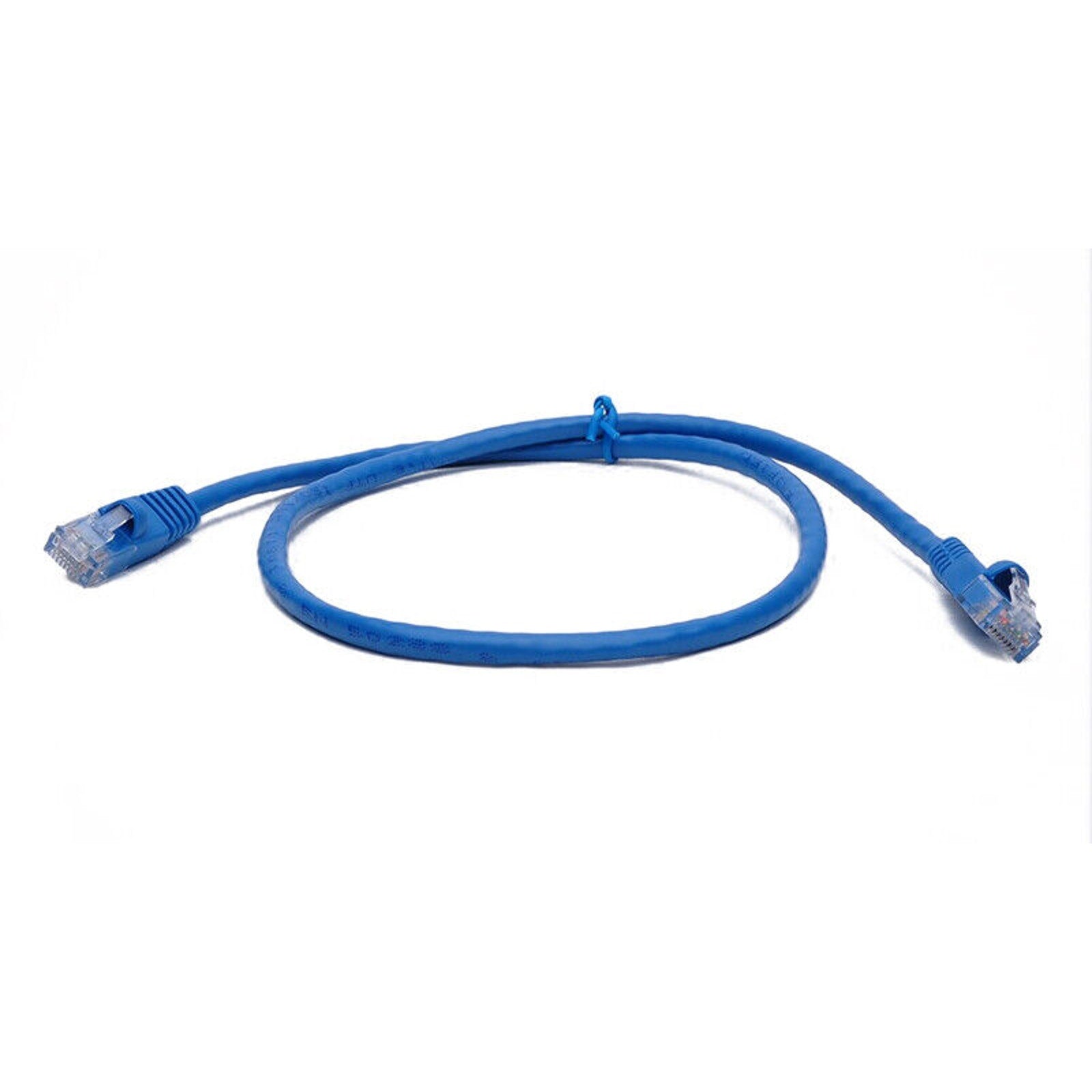 2ft CAT6a Ethernet Network Patch Cable Premium - Blue - 2 Feet