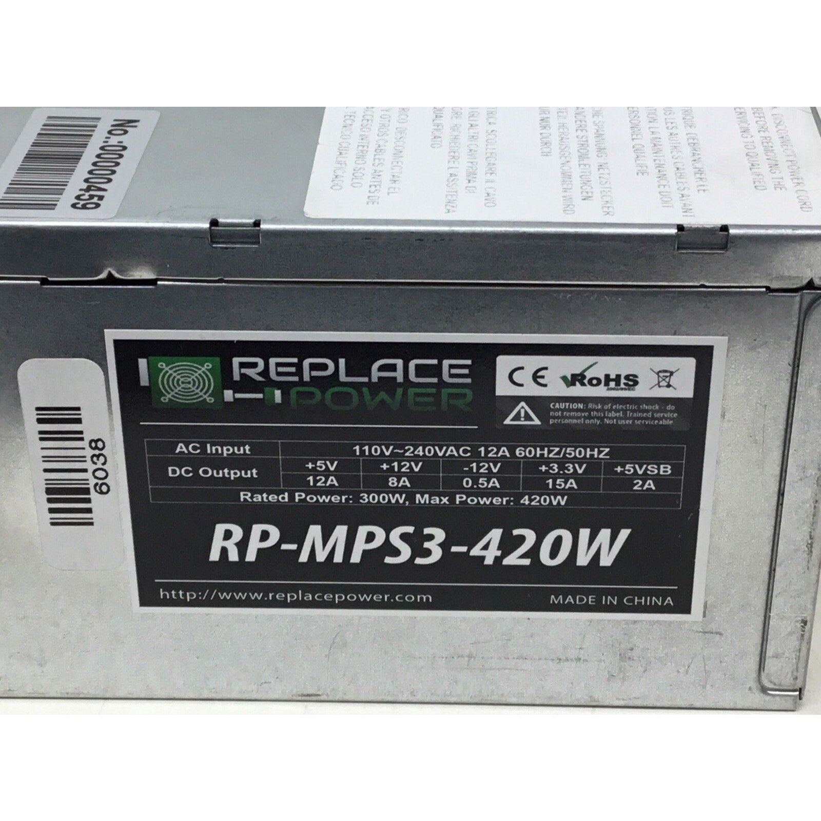 Replace Power Replacement for Dell XPS PC ATX Power Supply Tested