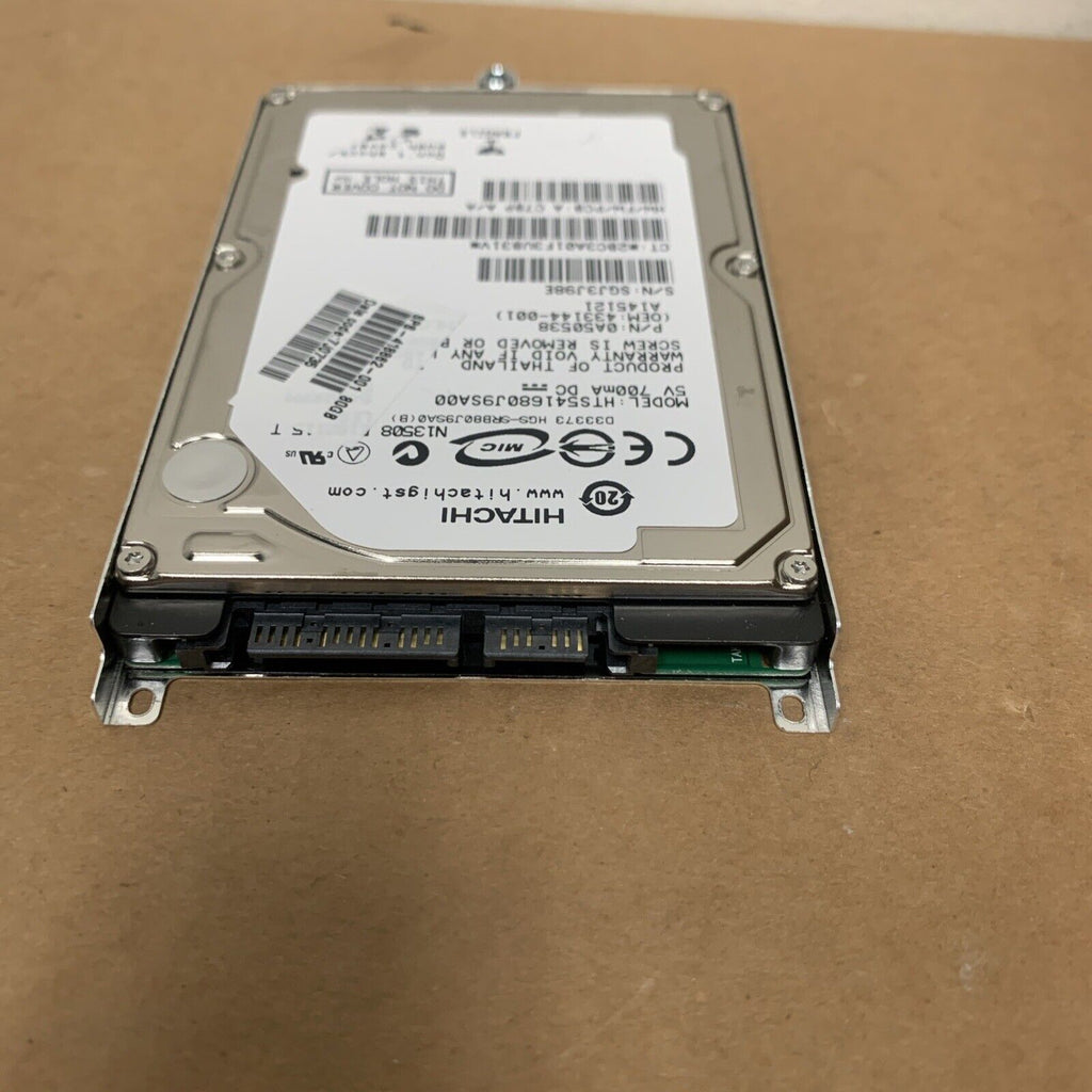 HTS541680J9SA00 Hitachi 80GB SATA 2.5" 9.5MM Hard Drive - Working - With Caddy