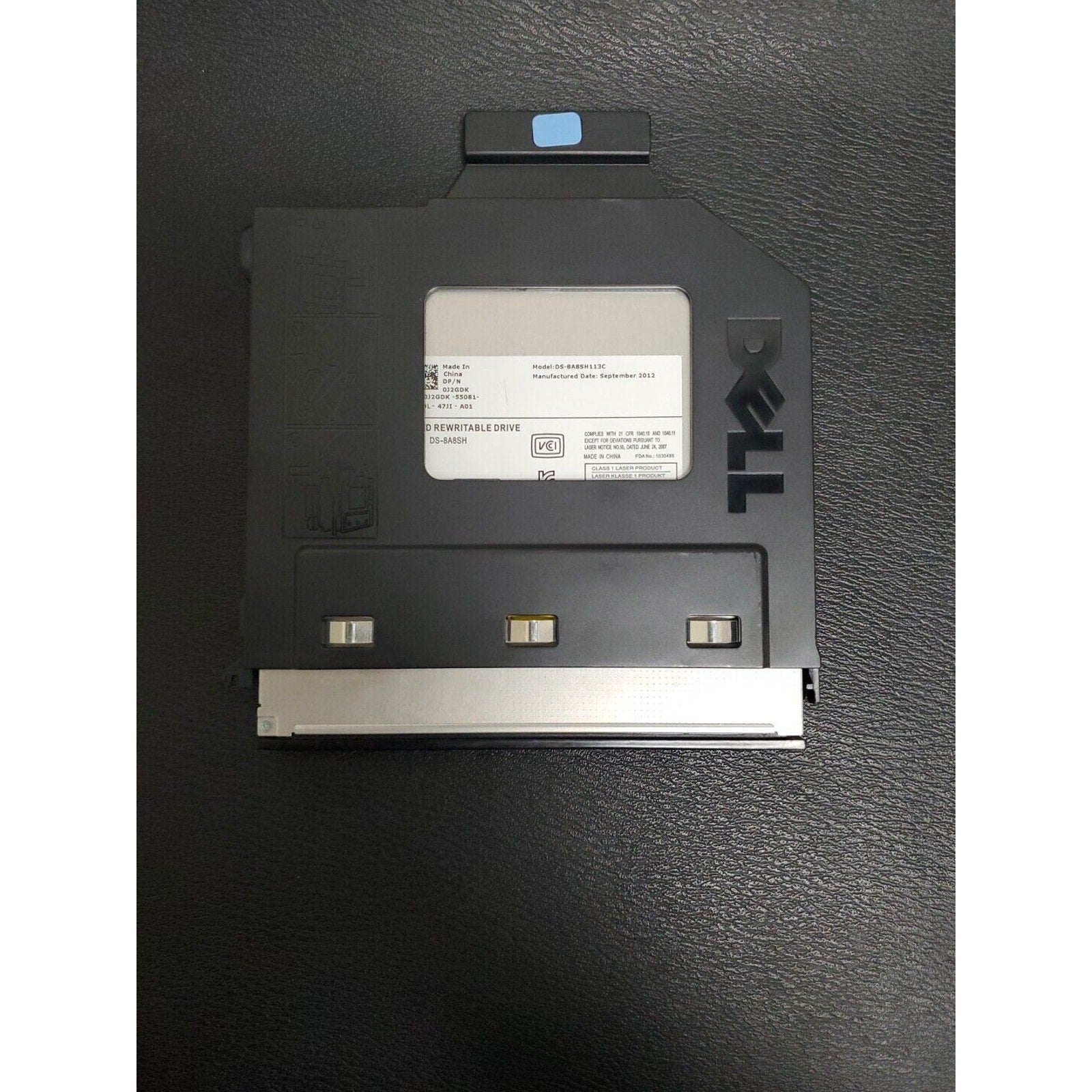 Dell DS-8A8SH113C CD DVD RW Writer Rewritable Drive J2GDK DS-8A8SH With Caddy