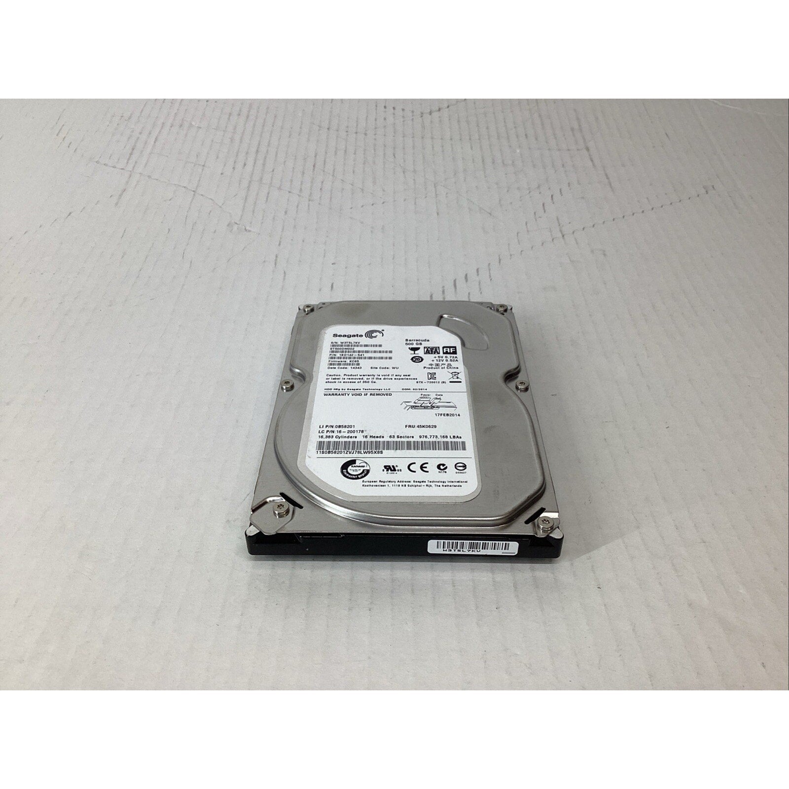 Seagate Barracuda ST500DM002 3.5" 500GB 7200RPM SATA Hard Drive 1BD142-541