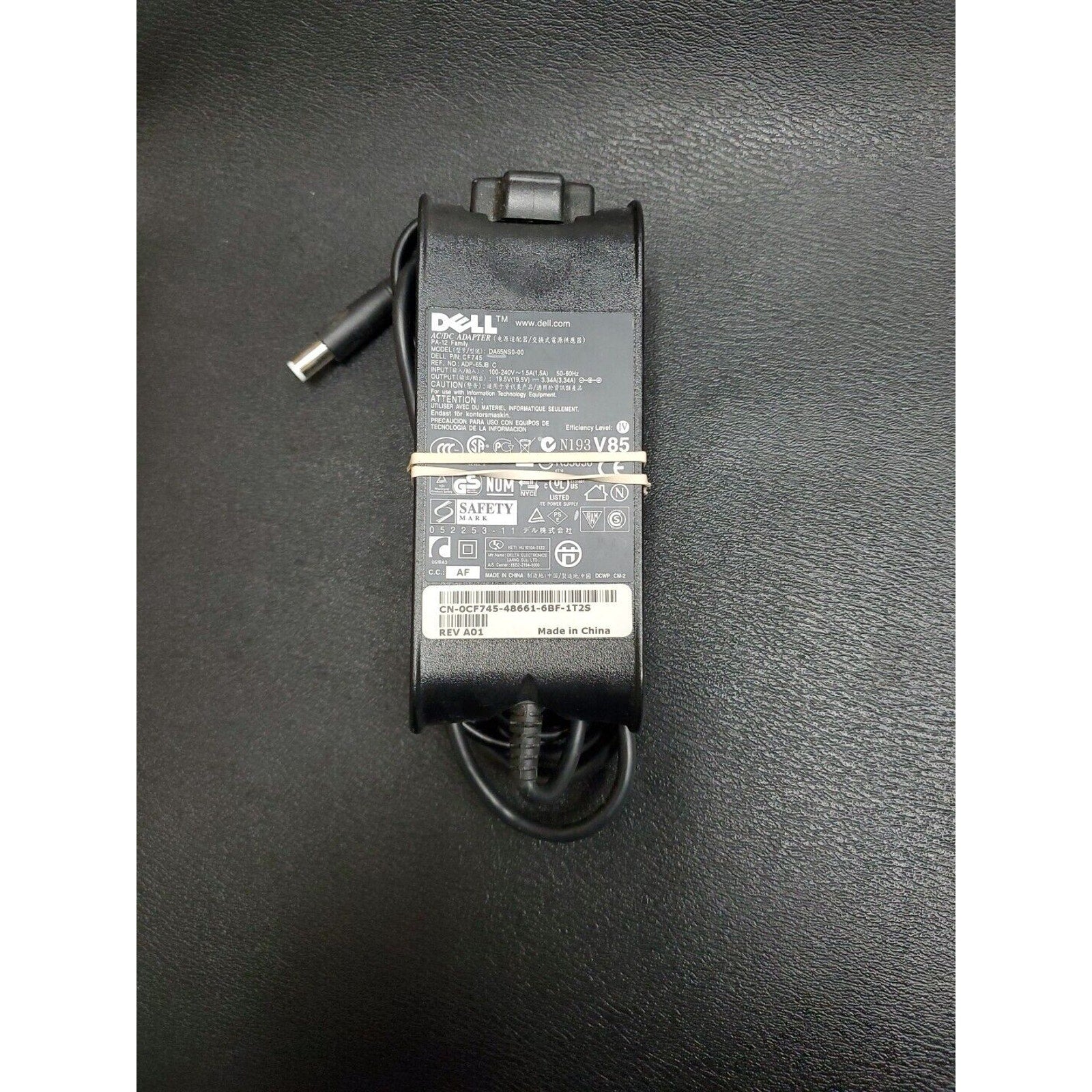 Genuine Dell AC/DC Adapter DA65NS0-00 CF745 0CF745 19.5V 3.34A 65W ADP-65JB C