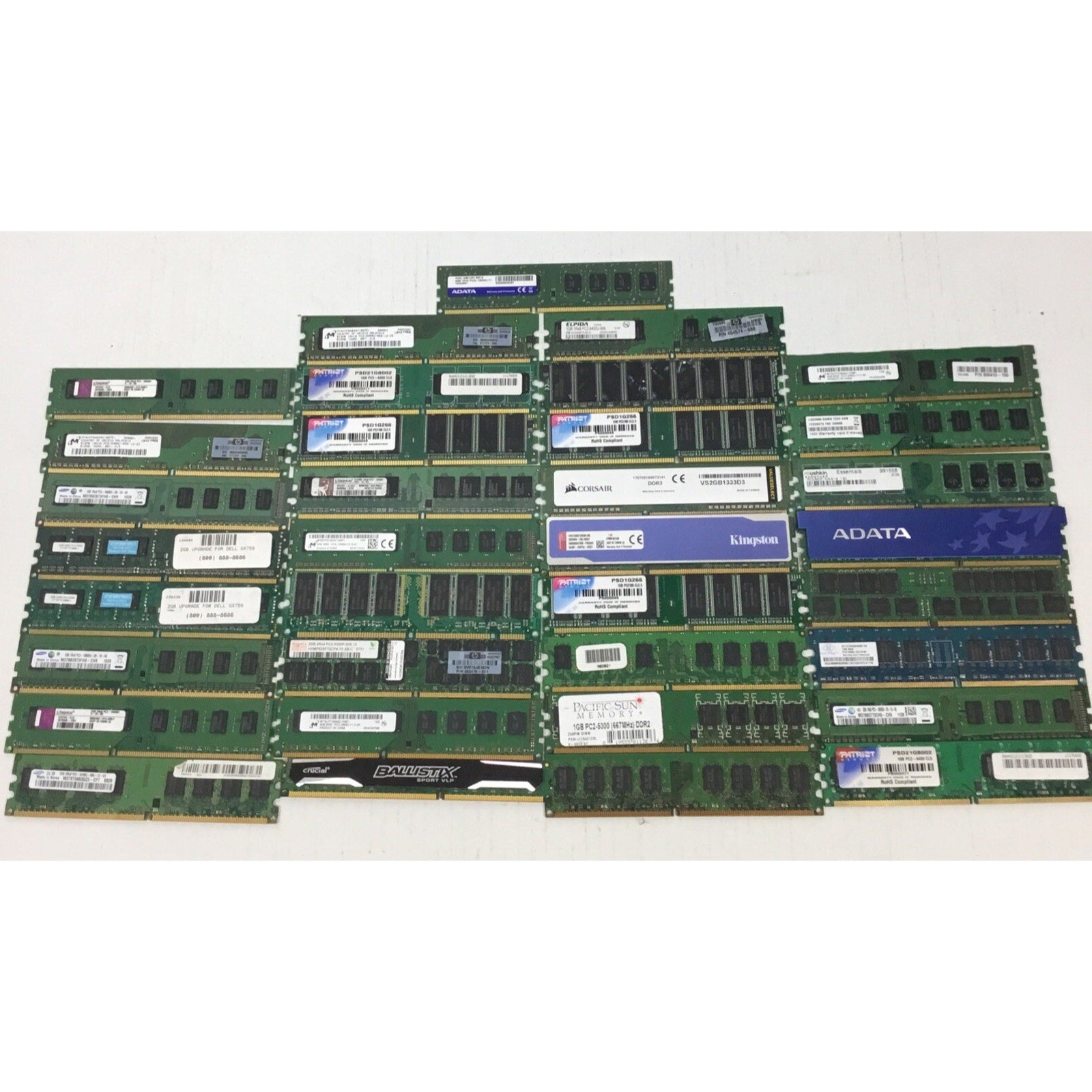 Lot of 27 Ram for Parts or Gold Assorted Brands & MB GB Sizes