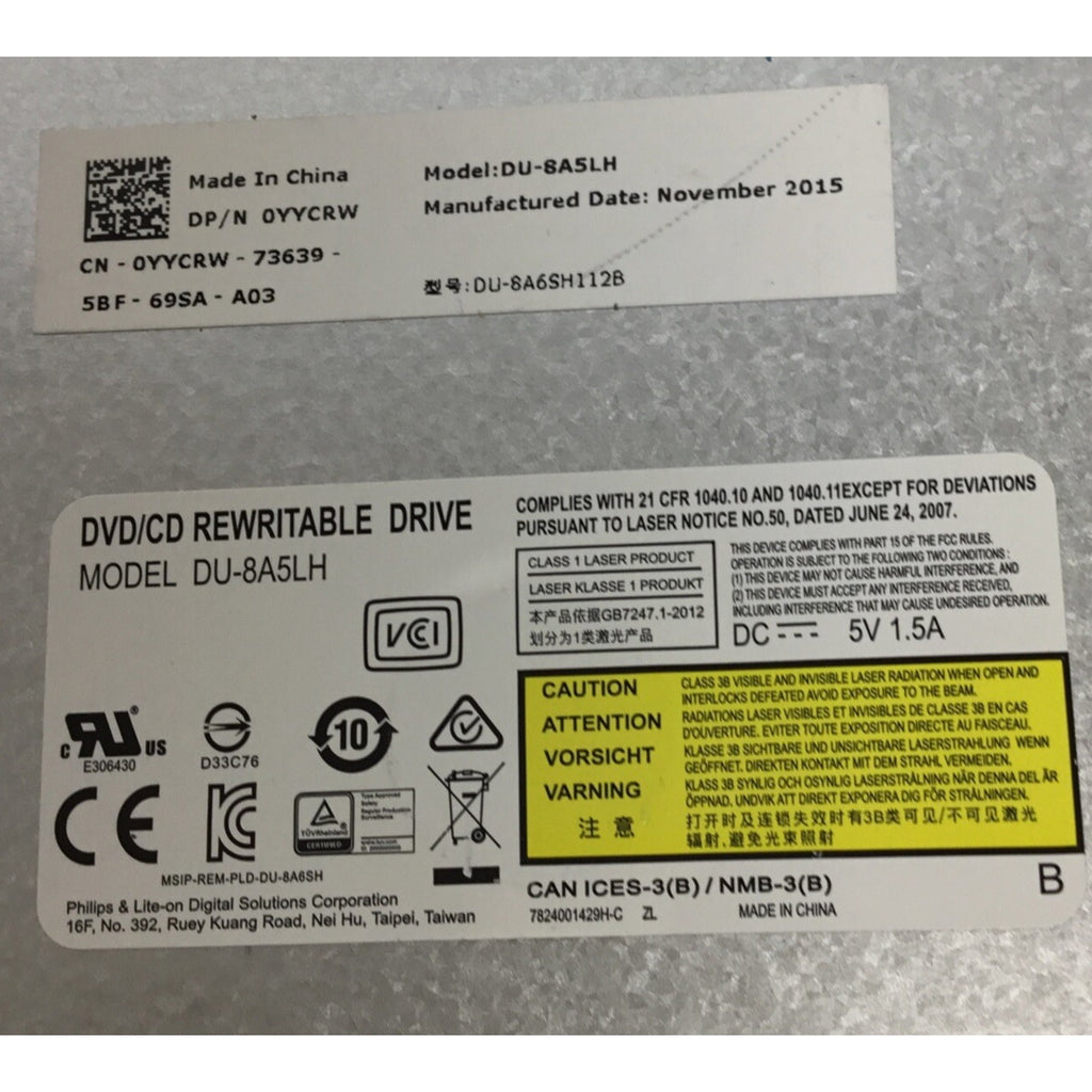 Genuine Dell Latitude 3540 - Blue Bezel Internal CD/DVD±RW Disk Drive - 0YYCRW