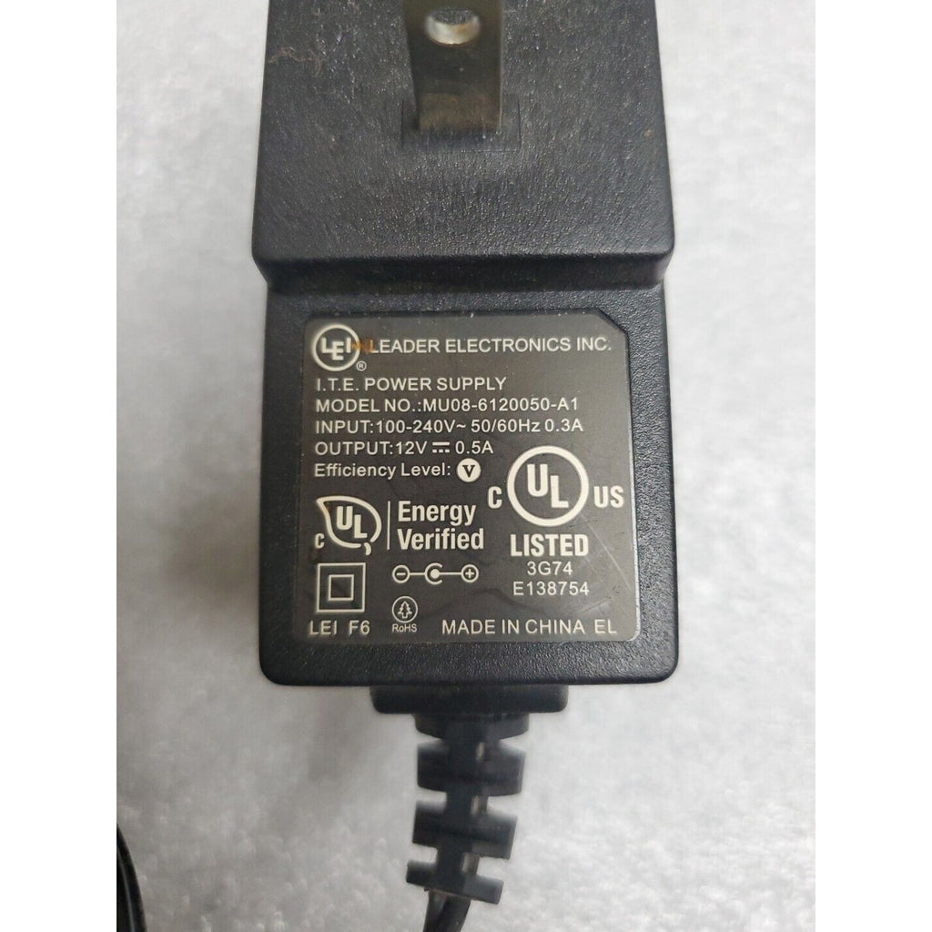 Genuine LEI MU08-6120050-A1 AC/DC Power Supply Wall Adapter 12V 0.5A OEM