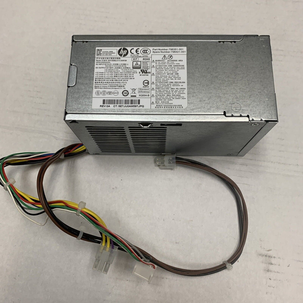 HP D14-200P2B EliteDesk 600/800 G2 ProDesk SFF 200W PSU - 796351-001/796421-001