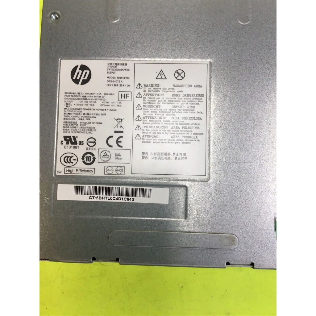 HP Power Supply 611482-001 613763-001 Switching Power Supply