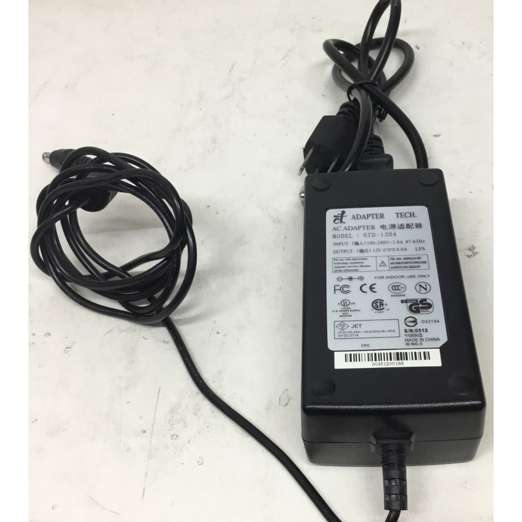 12V 4.0 48-Watt AC Adapter For STD-1204 SWITCHING Power Supply Cord Charger