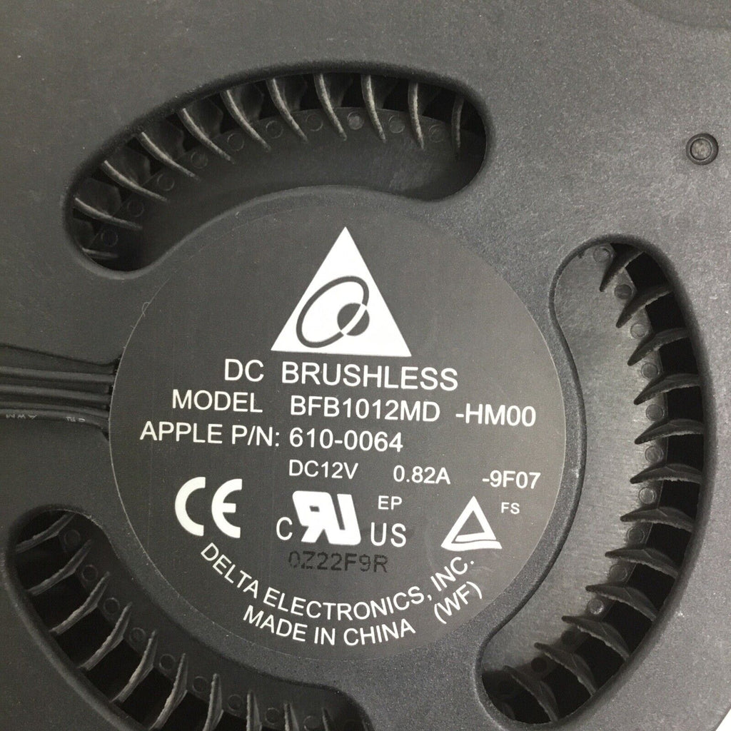 Genuine Apple iMac 27" A1312 Series CPU Cooling Fan BFB1012MD-HM00 610-0064