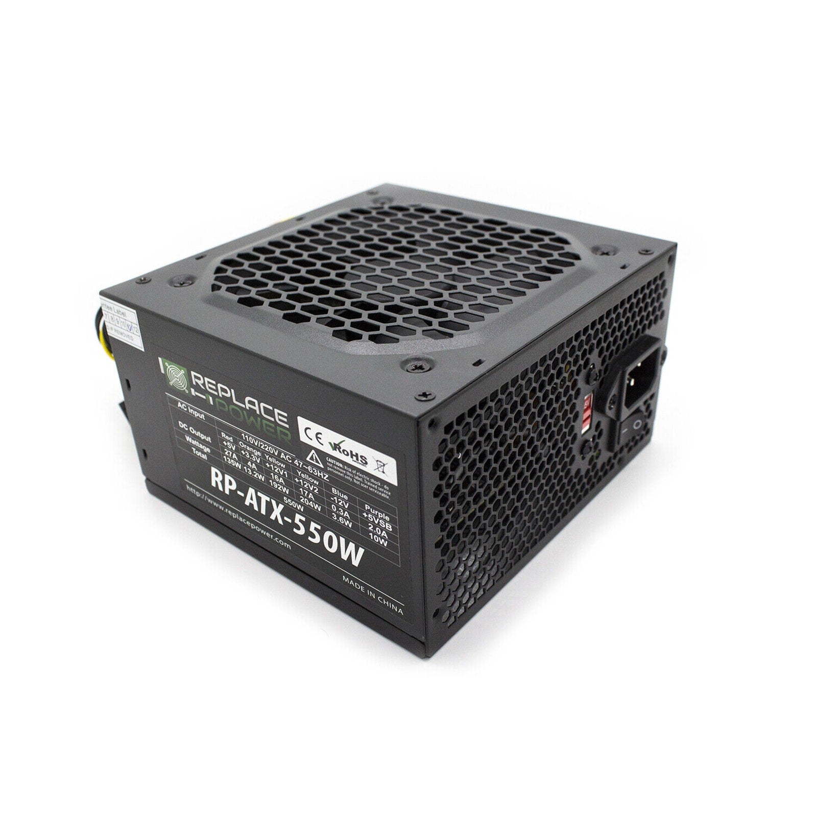550W Power Supply for Dell XPS Studio 9000 435T J036N J102N Replacement