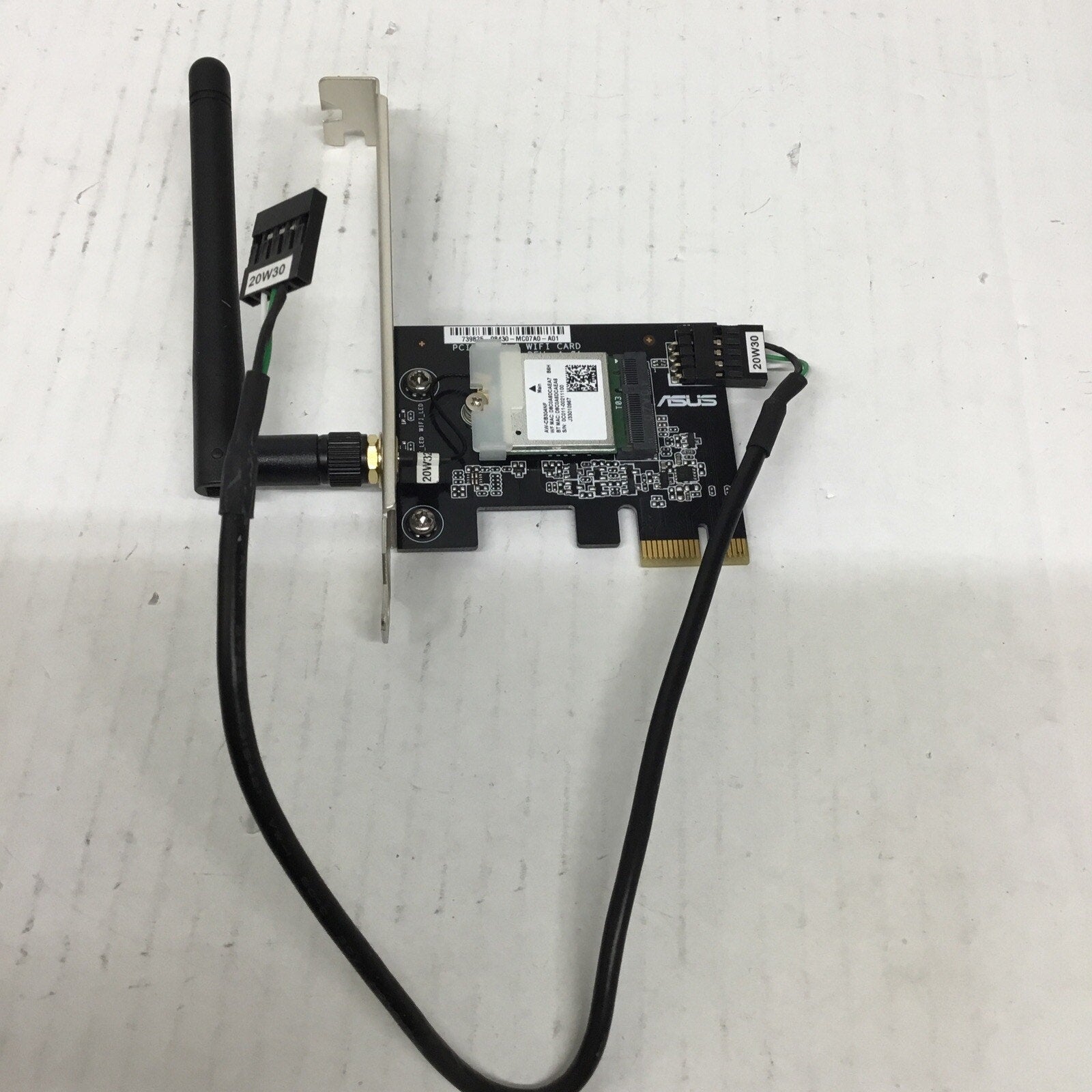 ASUS PCIE To M.2 WiFi Card REV. 1.01 WiFi 5 AW-CB304NF W/ Wire & Wi-Fi Antenna