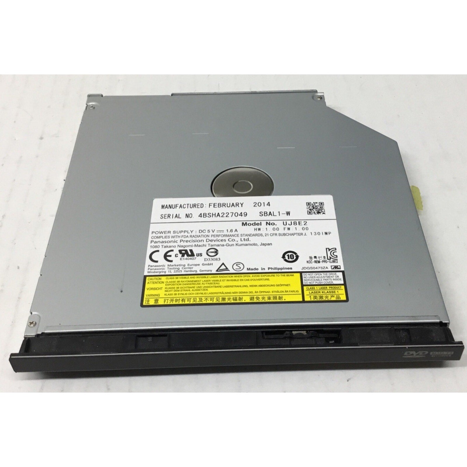 Asus X550JK 15.6" Laptop CD DVD RW Burner Rewriter Drive UJ8E2