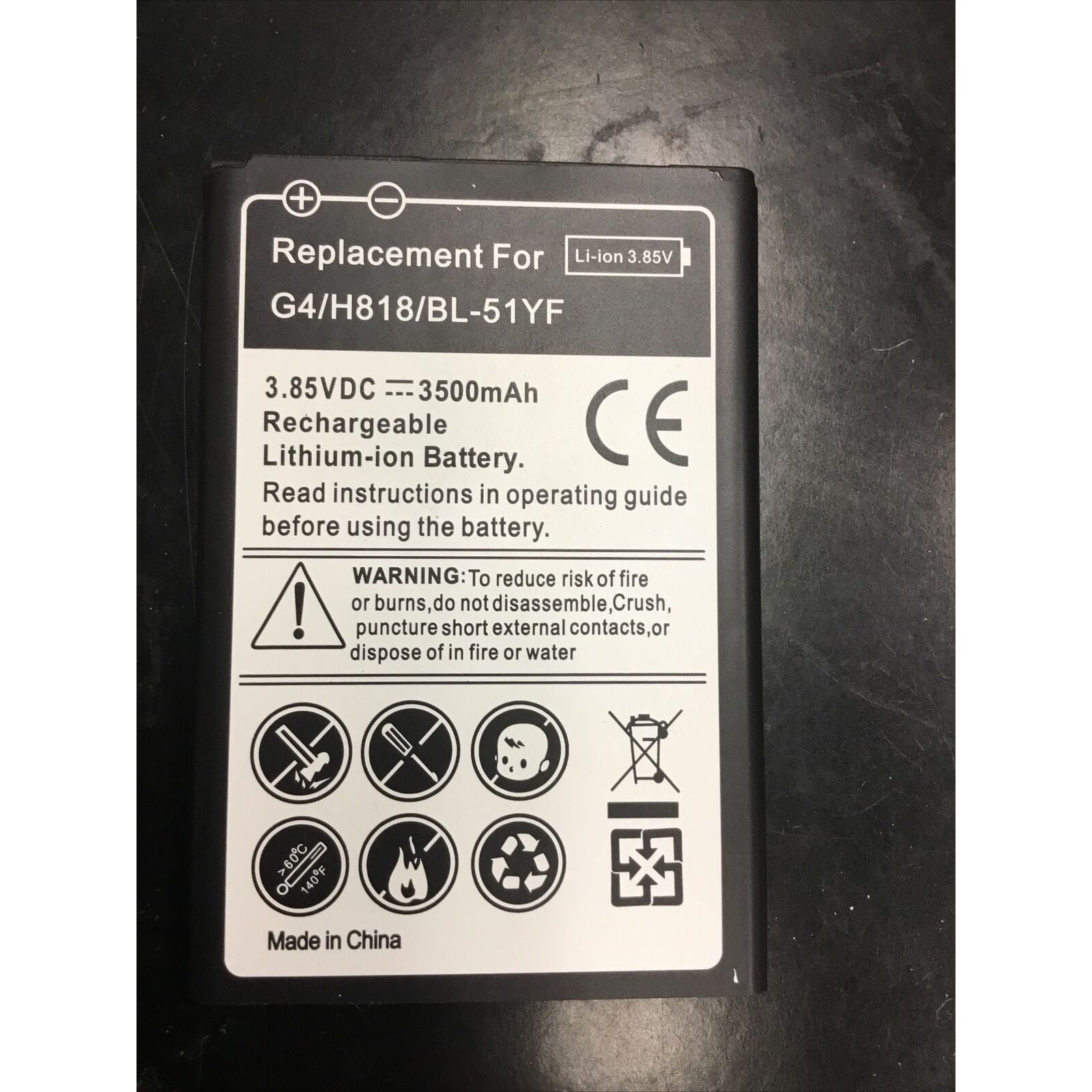 5X LG G4 Battery Model BL-51YF Non-Retail Packaging