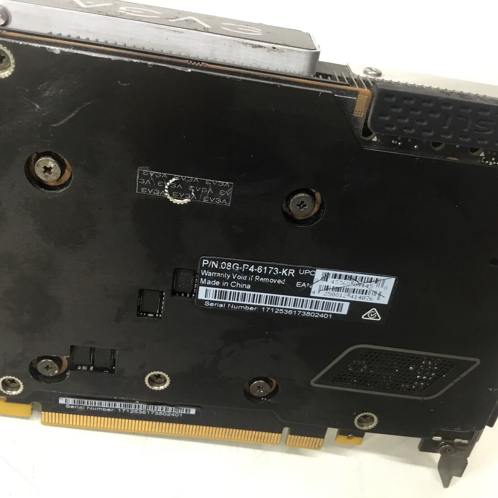 EVGA GeForce GTX 1070 SC 8GB GDDR5 Graphics Card 08G-P4-6173-KR - For Parts