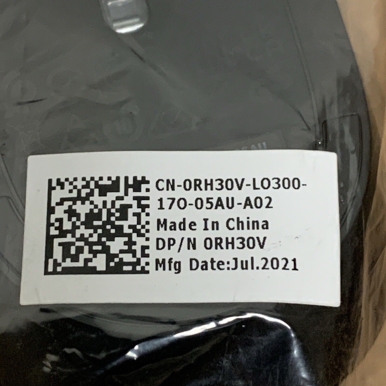 Dell 0RH30V Optical Mouse Black MS116AW USB 3 Button Scroll Wheel New OEM