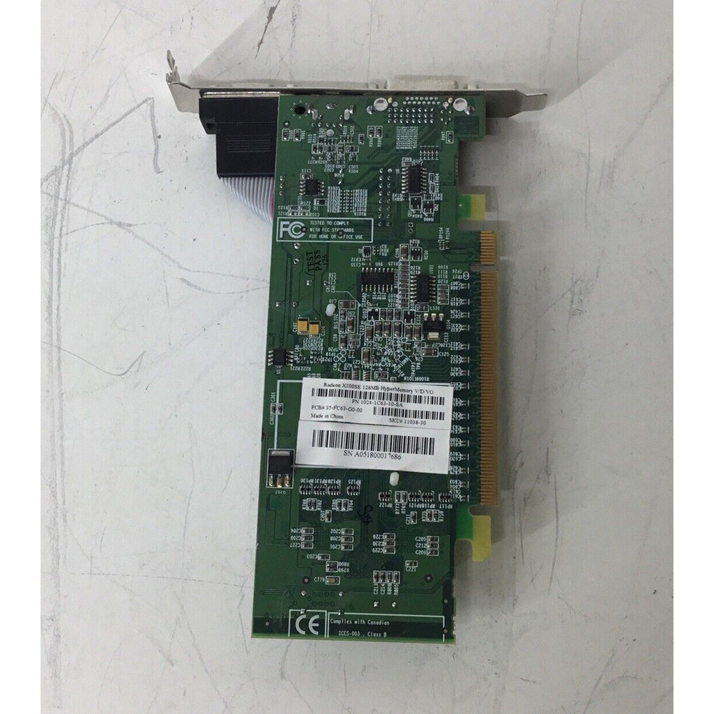 Radeon X300SE 128MB HyperMemory V/D/VO Graphics Card