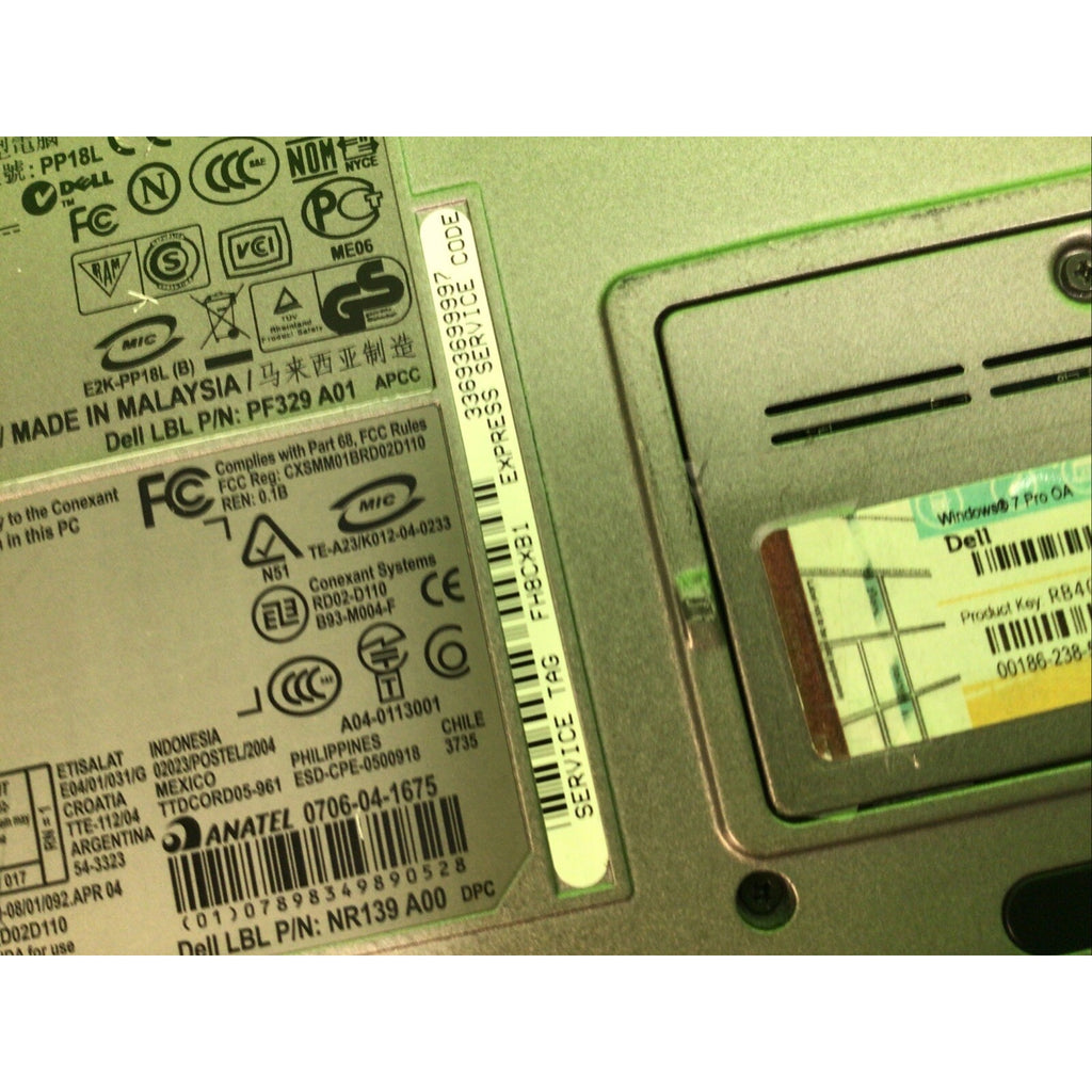 Dell Latitude D620 4GB RAM 240GB HDD Windows XP Pro SP3 WiFi Serial port DVD/CD