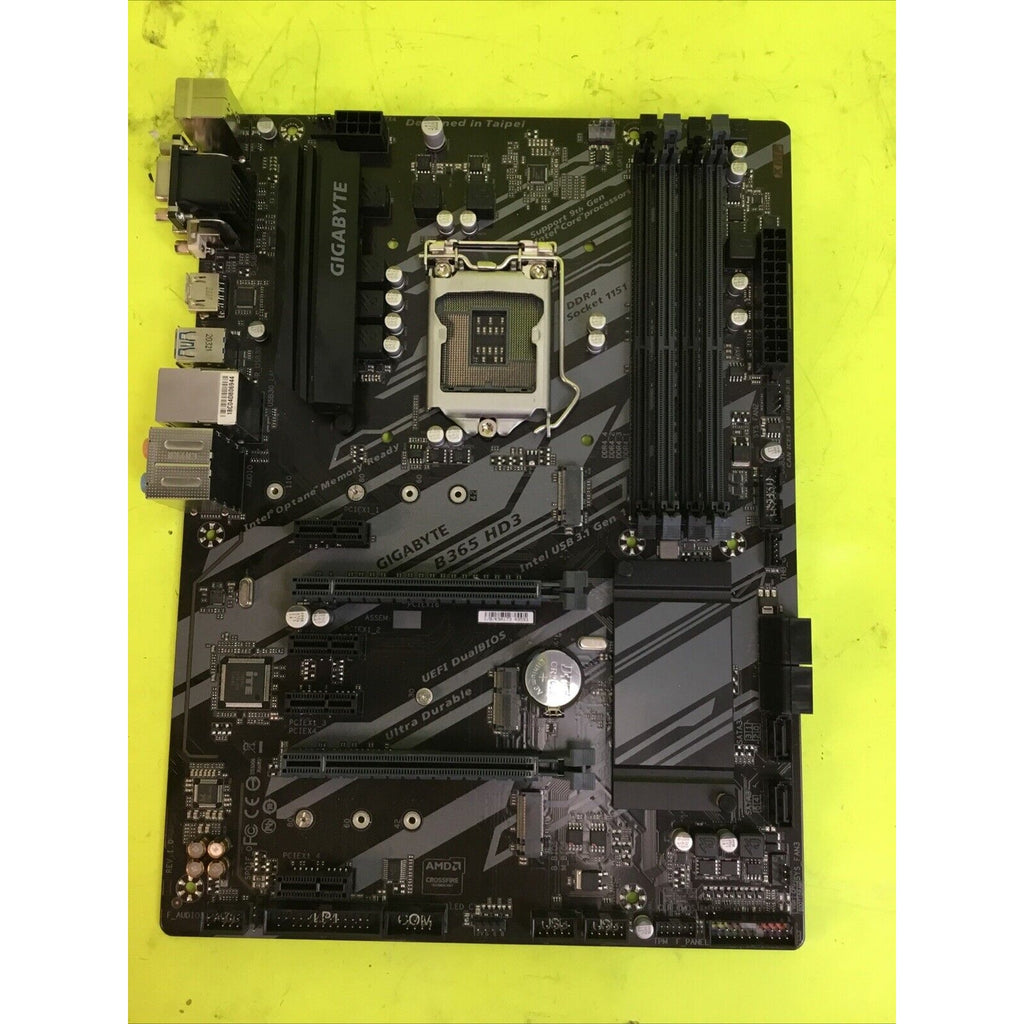 GIGABYTE B365 HD3 LGA1151 DDR4 Motherboard FOR PARTS or NOT WORKING