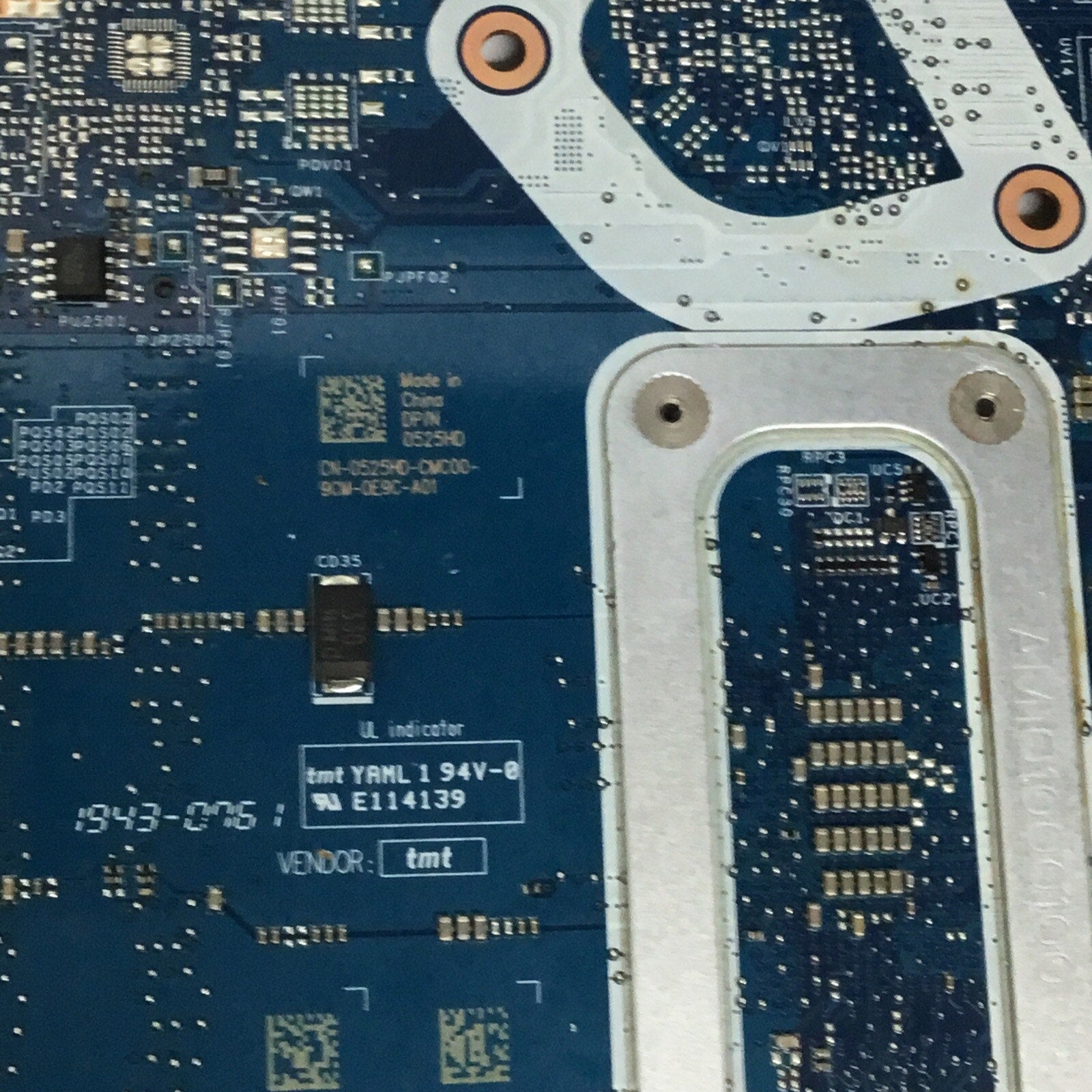 Dell Inspiron 15 3585 AMD Ryzen 3 2200U Laptop Motherboard 0525HD OEM