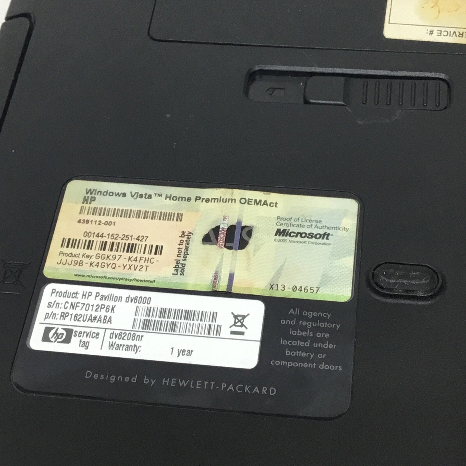 For Parts HP Pavilion DV6000 15.4" Laptop AMD Turion 64x