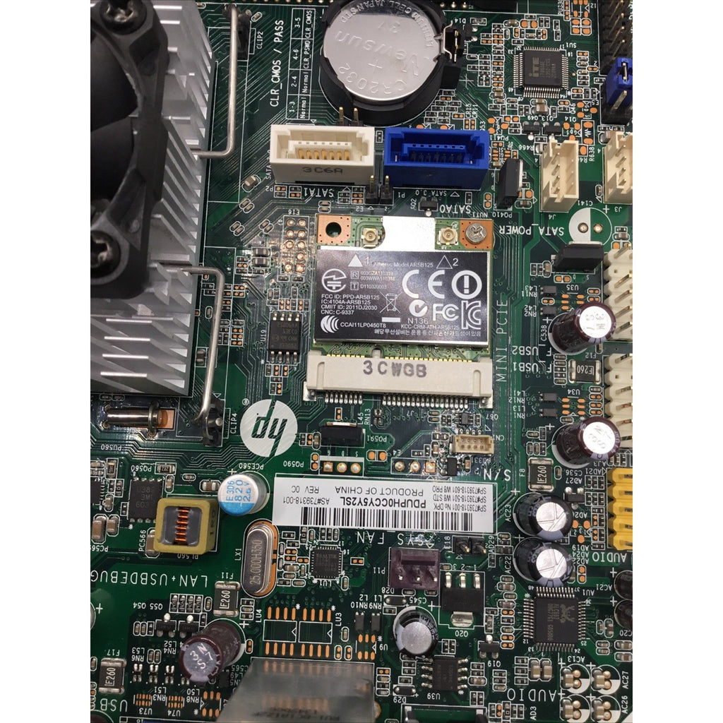 HP 739318-001 Slimline 110 Motherboard AMD A4-5000 1.5GHz+ 4GB DDR3 + CPU cooler