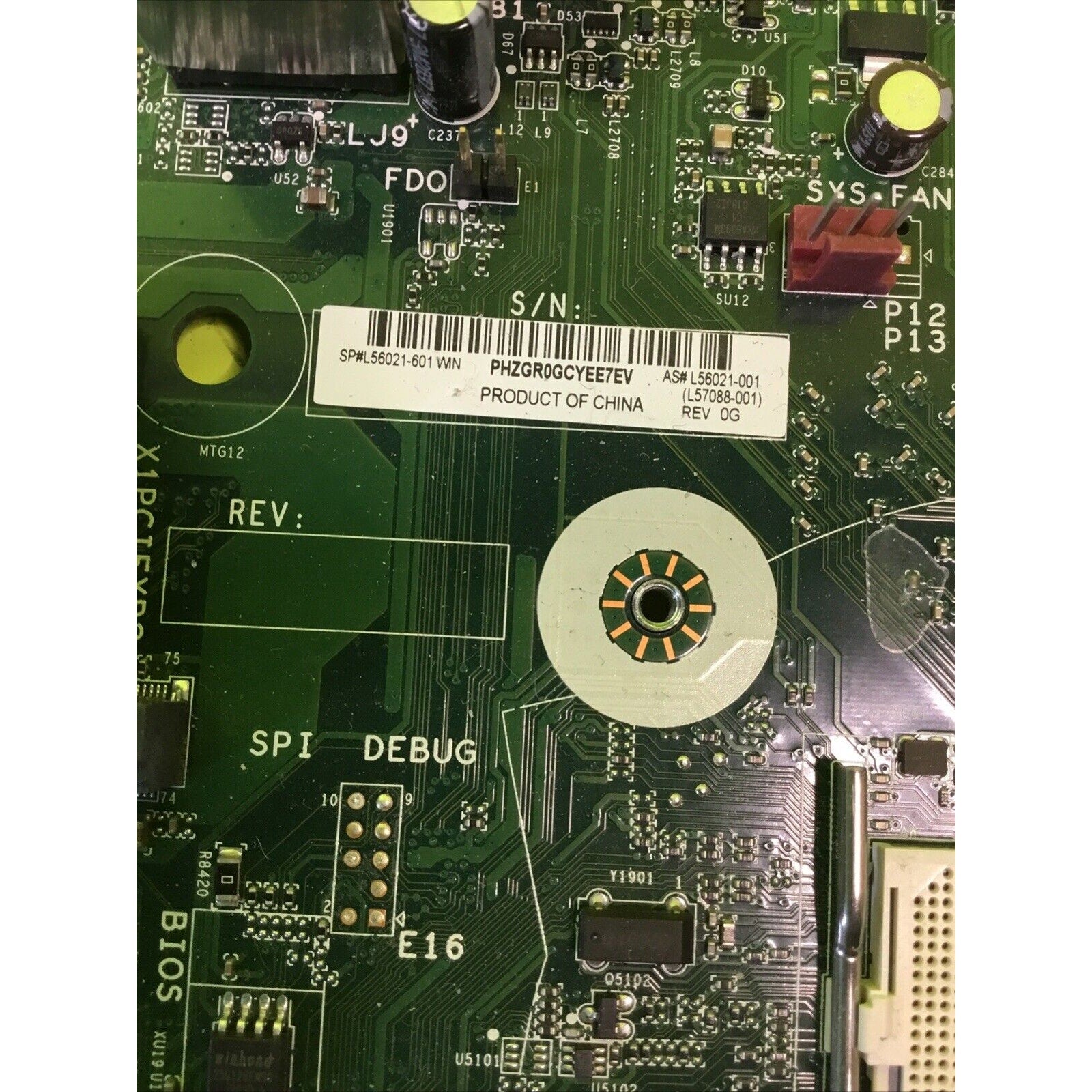 HP L56021 Erica_Erica2 AMD AM4 Desktop Motherboard for PARTS REPAIR or RECYCLE