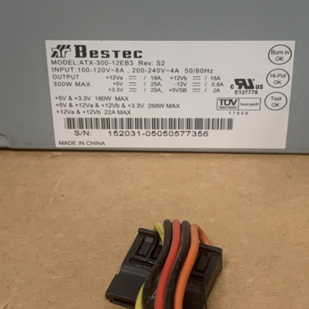 Bestec ATX-300-12EB3 Rev S2 Desktop PC Power Supply