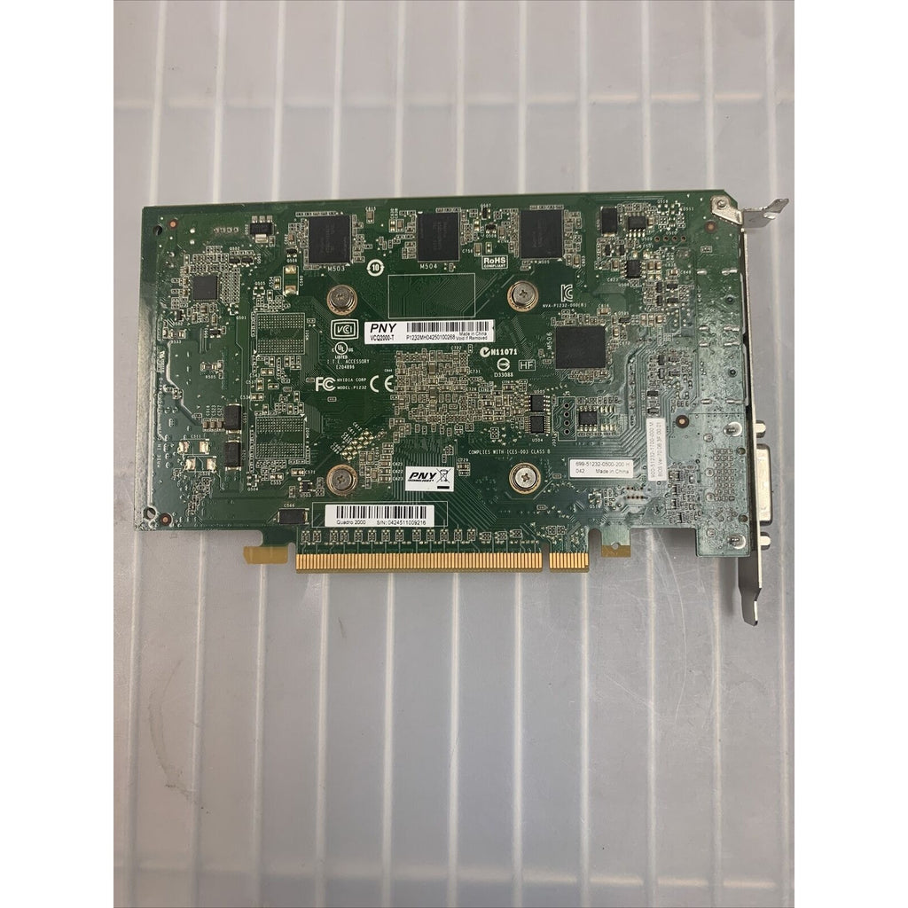 PNY Quadro 2000 VCQ2000-T 1GB GDDR5 PCI-E Graphics Card 699-51232-0500-200 H
