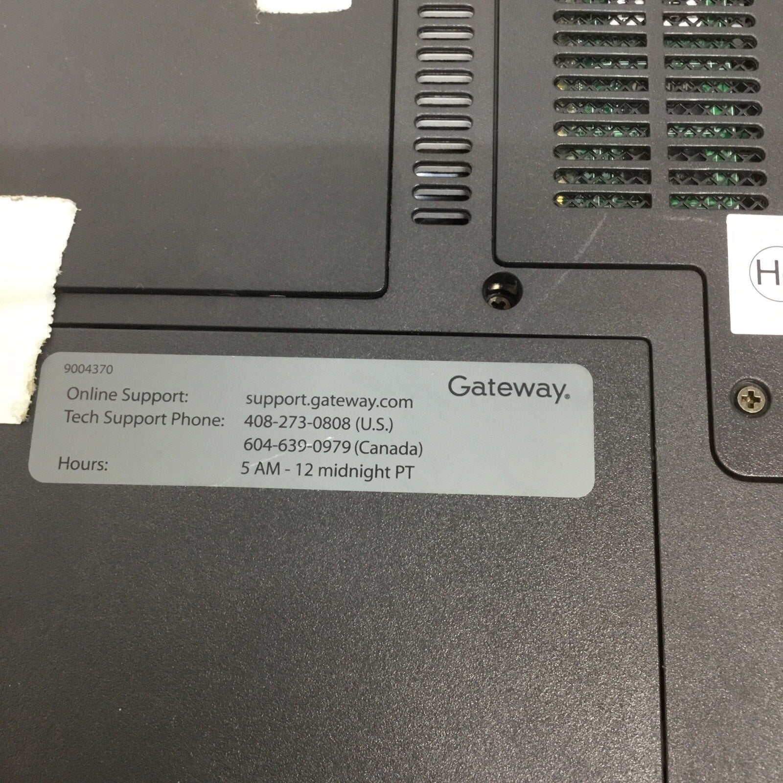 GATEWAY Mt6452 - BOOTS TO BIOS - AMD TURION - 2GB RAM - READ DESCRIPTION