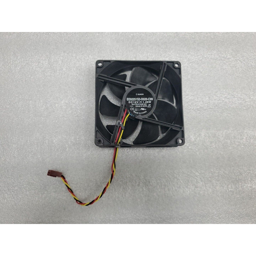 SUNON EE92251S3-D020-C99 DC 12V 1.26W X755M A01 105mA 37.5CFM 92mm 3-Pin