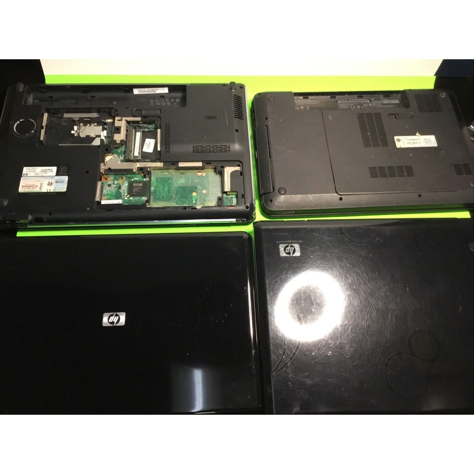 Lot of 5 HP Laptops FOR PARTS or NOT WORKING