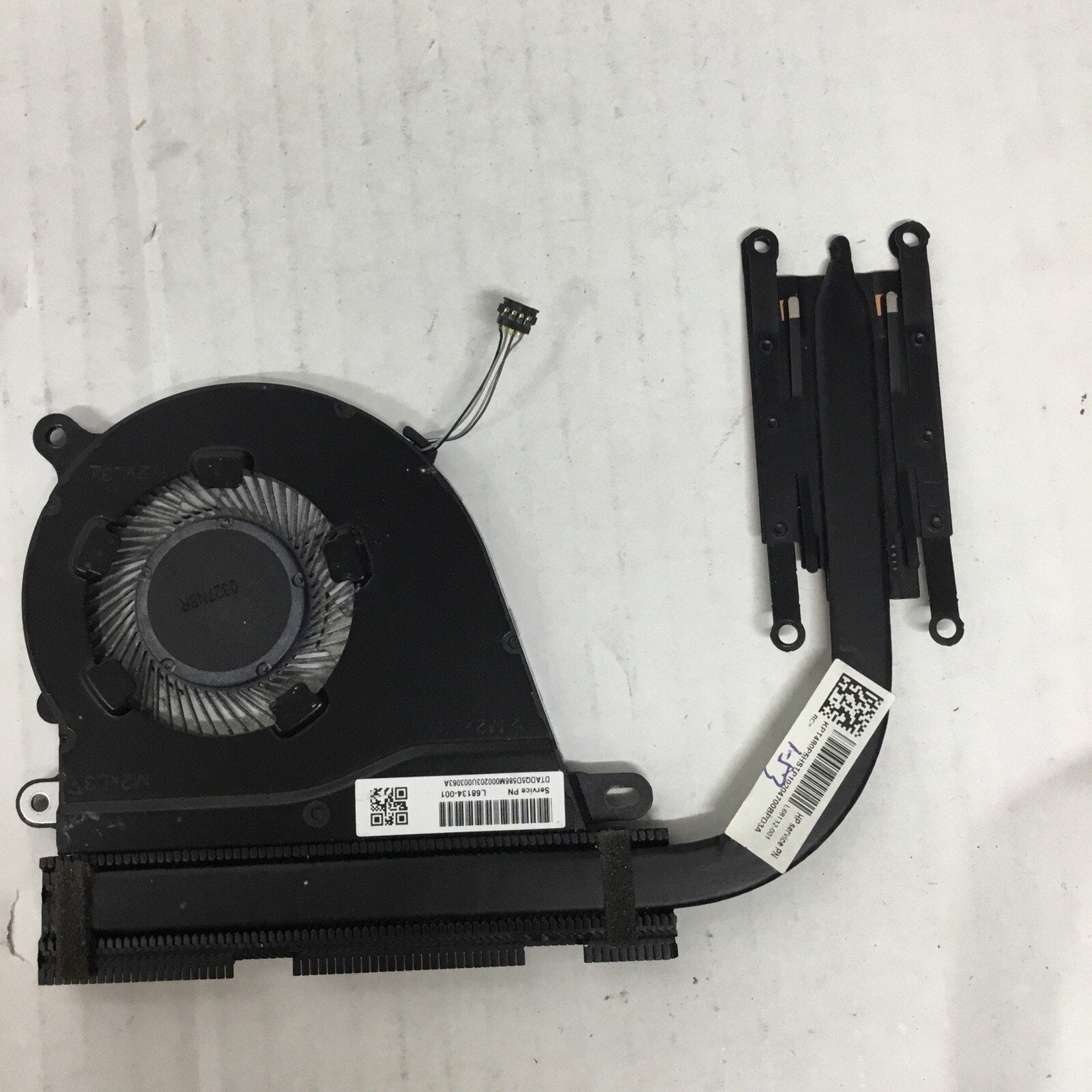 HP 15-ef Series Laptop Cooling Fan w/ Heatsink L68134-001 L68132-001