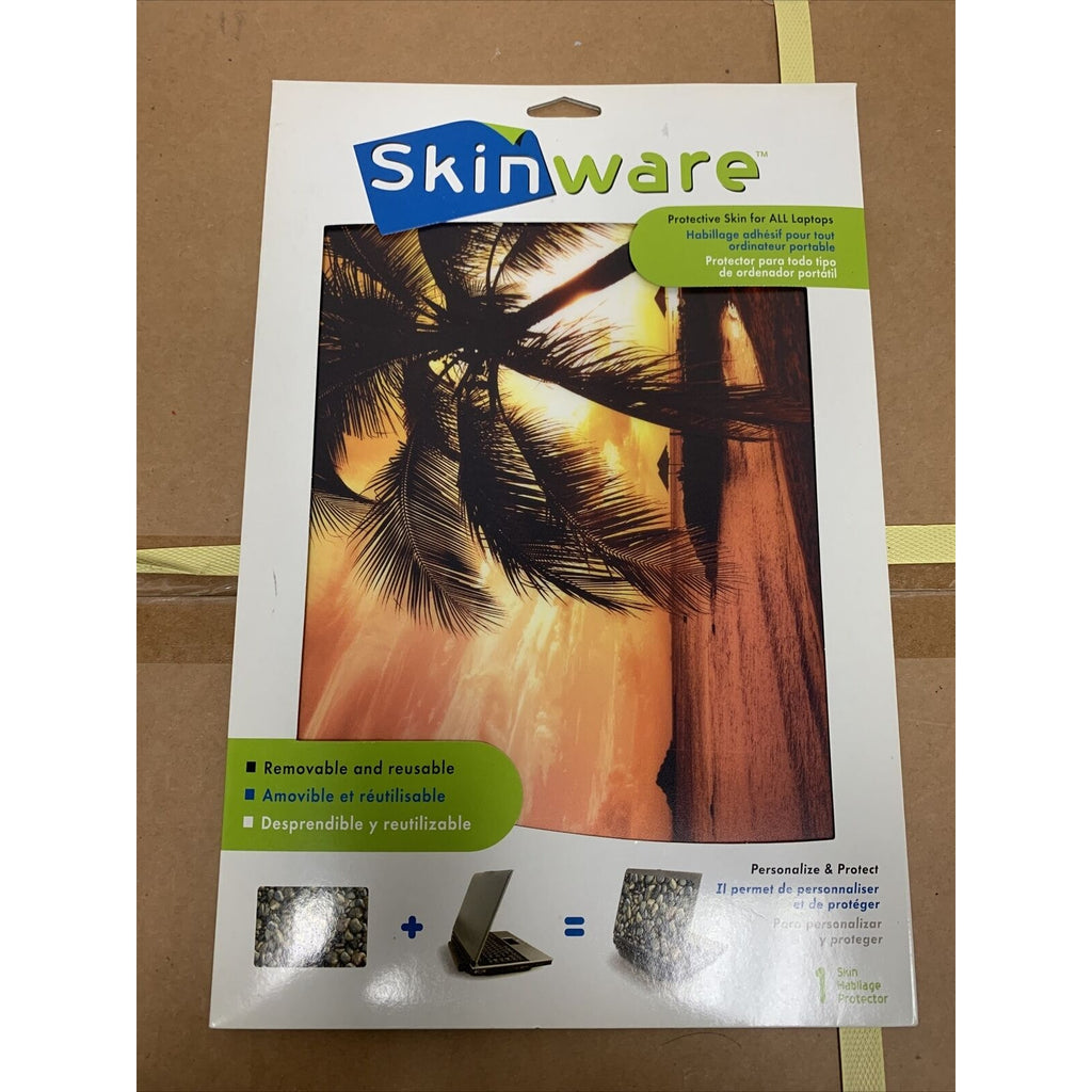 Skinware 15” Protective Skin For Laptops - Removable & Reusable - Palm Sunset