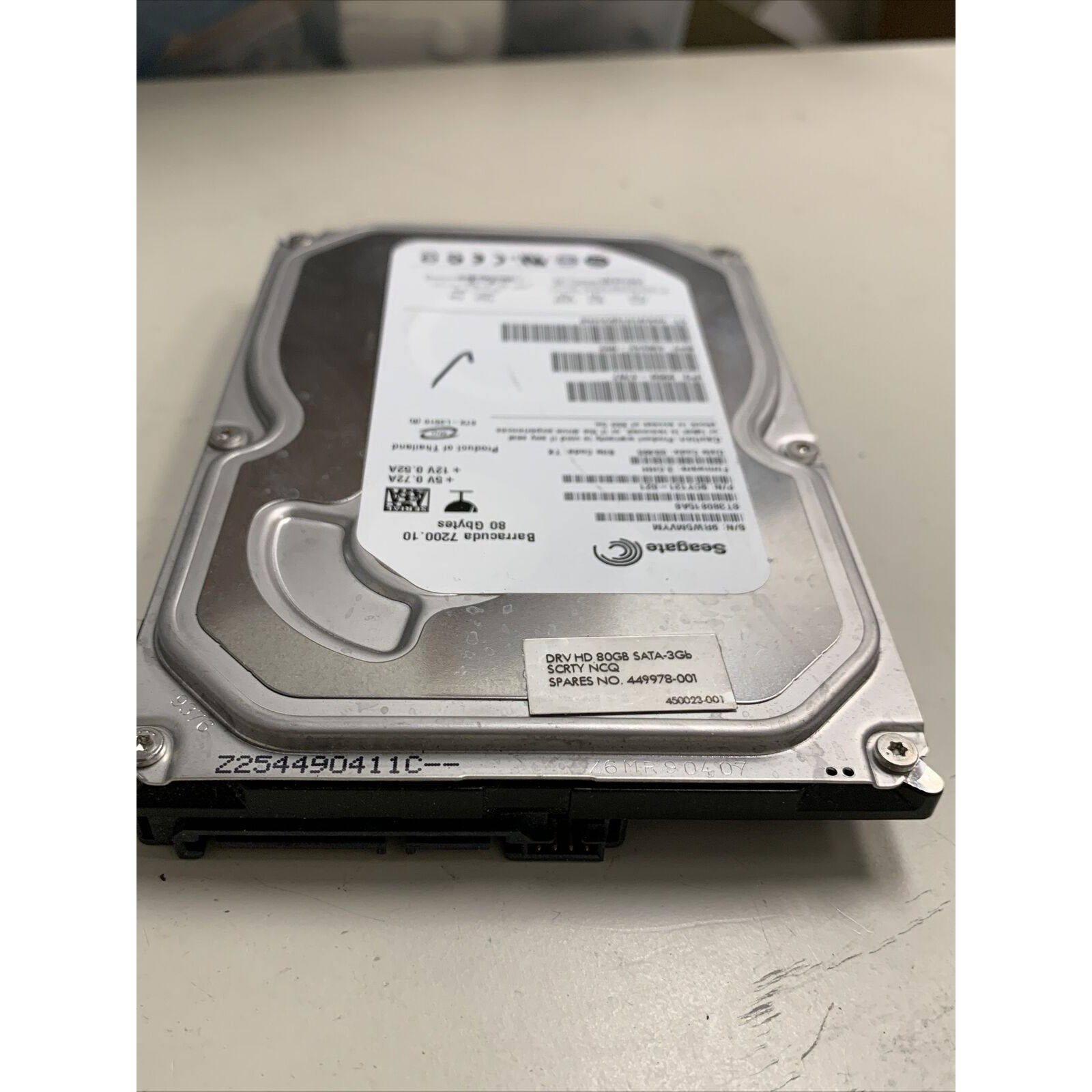 Seagate Barracuda 7200.10 80GB ST380815AS 7200RPM SATA 3.5" Internal Hard Drive