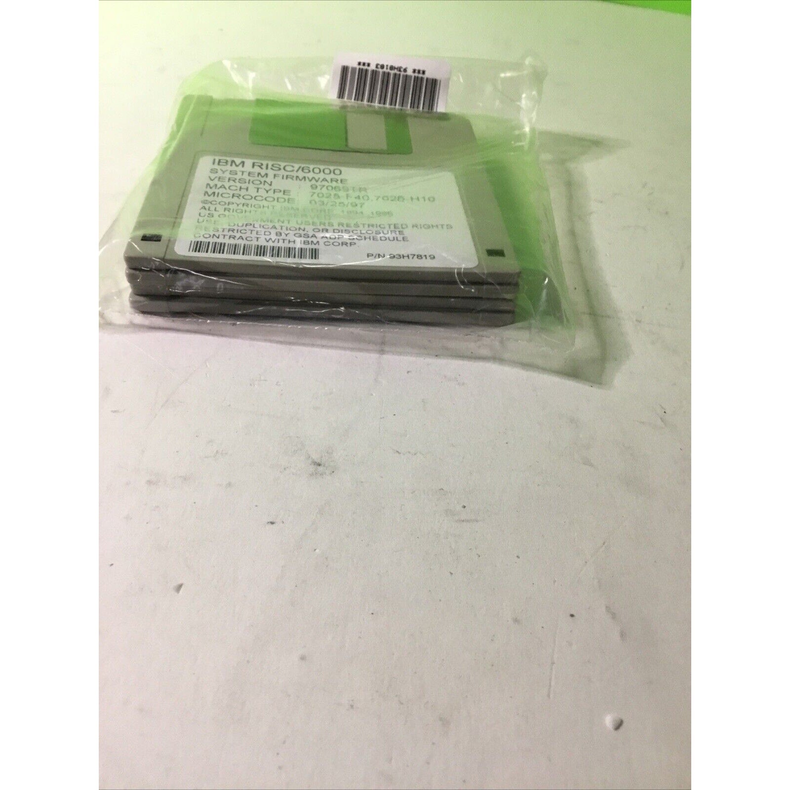IBM P97069tr Risc/6000 System Firmware Floppy Disk Software