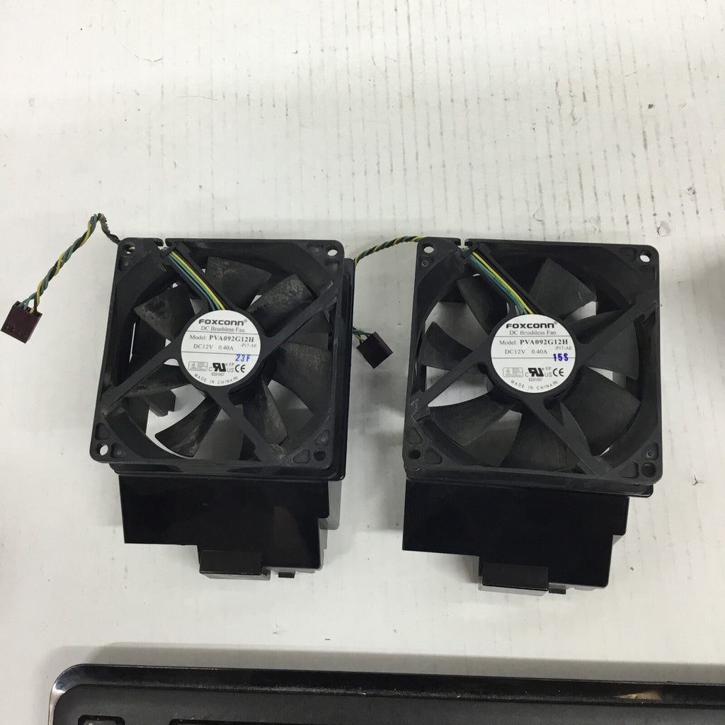 Lot of 2 HP PVA092G12H Cooling Fan & Shroud