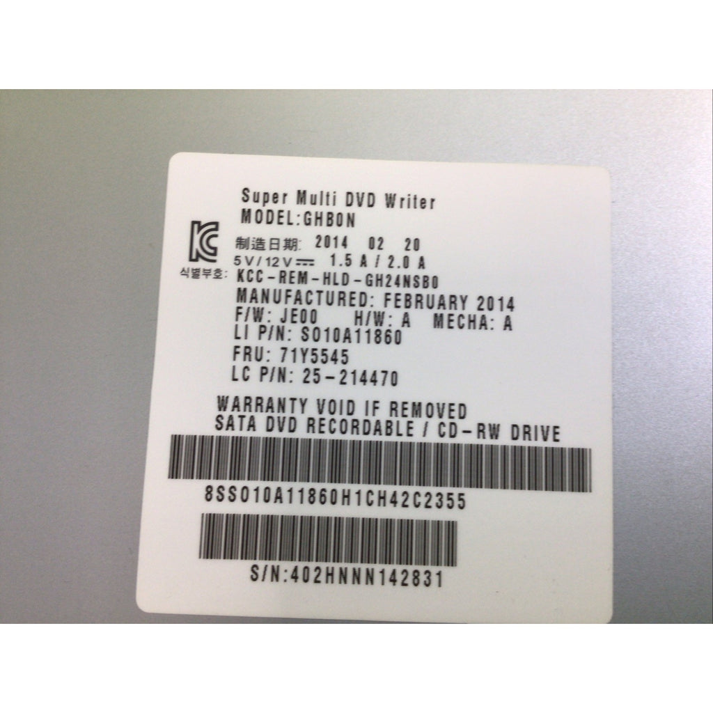 Lenovo Think Centre Hitachi Super Multi DVD Writer Model GHC0N 71Y5545